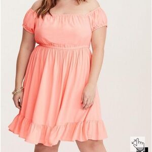 Torrid Peach Dress
